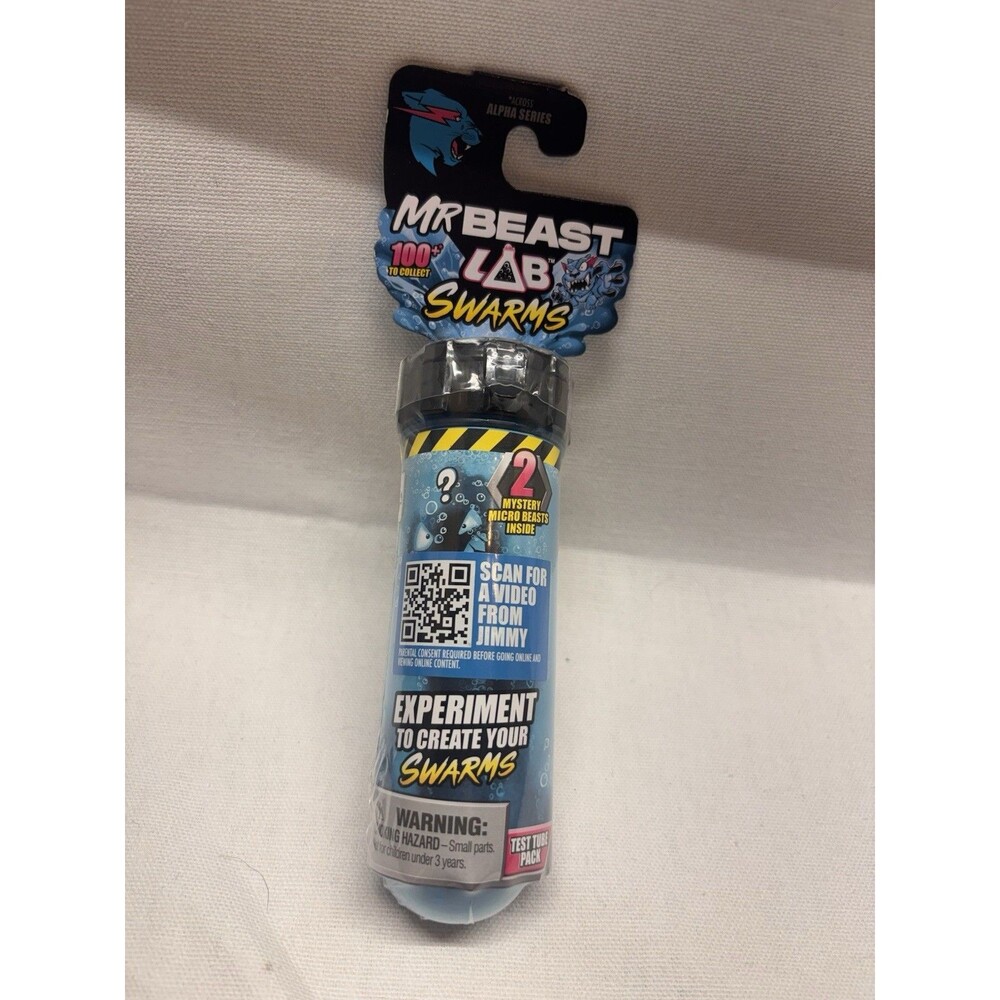 MrBeast Lab Swarms Test Tube 2 Mystery Micro Beasts Sealed New Moose Toys